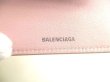 Photo10: BALENCIAGA HOURGLASS Light Pink Leather Trifold Mini Wallet #9641