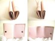 Photo8: BALENCIAGA HOURGLASS Light Pink Leather Trifold Mini Wallet #9641