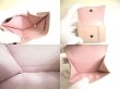 Photo9: BALENCIAGA HOURGLASS Light Pink Leather Trifold Mini Wallet #9641