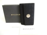 Photo: BVLGARI Black Canvas Leather Logo Mania 6 Pics Key Cases #9642