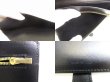 Photo9: CELINE Black Grained Leather Large Strap Wallet Long Wallet #9663