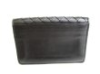 Photo2: BOTTEGA VENETA Intrecciato Black Leather Business Card Holder #9664