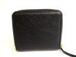 Photo2: BALENCIAGA Classic Black Leather Bifold Wallet Compact Wallet #9665