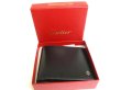 Photo12: Cartier Pasha de Cartier Black Leather Silver Logo Bifold Bill Wallet #9676