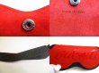 Photo10: Christian Louboutin Red Rubber Black Leather Glasses Case w/Strap #9678