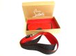 Photo12: Christian Louboutin Red Rubber Black Leather Glasses Case w/Strap #9678