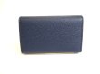 Photo2: BVLGARI Navy Blue Leather BVLGARIBVLGARI 6 Pics Key Cases #9681