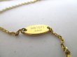 Photo11: LOUIS VUITTON Gold Plated LV & ME Necklace Letter P #9683