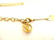 Photo8: LOUIS VUITTON Gold Plated LV & ME Necklace Letter P #9683