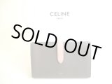 Photo: CELINE Dark Gray Grained Leather Large Strap Wallet Long Wallet #9688