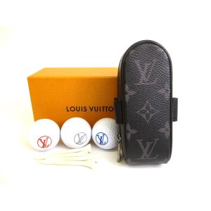 Photo: LOUIS VUITTON Monogram Eclipse Andrews Golf Kit Golf Ball Case #9689