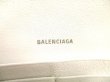 Photo10: BALENCIAGA White Leather Women's Cash Thin Money Wallet #9690