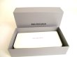 Photo12: BALENCIAGA White Leather Women's Cash Thin Money Wallet #9690