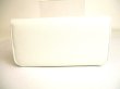 Photo2: BALENCIAGA White Leather Women's Cash Thin Money Wallet #9690