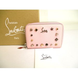 Photo: Christian Louboutin Light Pink Leather Round Zip Coin Purse #9691