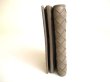 Photo4: BOTTEGA VENETA Intrecciato Beige Leather Trifold Wallet Compact Wallet #9696
