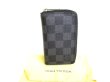 Photo1: LOUIS VUITTON Damier Graphite Leather Zippey Coin Purse #9702