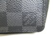 Photo12: LOUIS VUITTON Damier Graphite Leather Zippey Coin Purse #9702