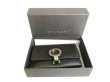 Photo12: BVLGARI Black Leather Logo Clip 6 Pics Key Cases #9706