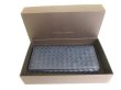 Photo12: BOTTEGA VENETA Intrecciato Navy Blue Leather Flap Long Bill Wallet #9724