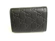 Photo2: GUCCI GG Guccissima Black Leather Card Holder #9726