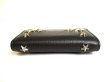 Photo6: Jimmy Choo Silver Metal Stars Black Leather 6 Pics Key Case Neptune #9730