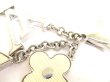 Photo5: LOUIS VUITTON White Silver Bag Charm Key Holder Sac Fleures du epi #9731