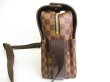 Photo3: LOUIS VUITTON Damier Brown Leather Messenger Crossbody Bag Naviglio #9733