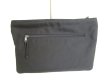 Photo2: BALENCIAGA Black Nylon white rhinoceros Motif Clutch Bag Pouch #9735