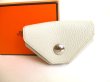 Photo1: HERMES Gris Perle Chevre Myzore Coin Purse Levan Cattle #9740