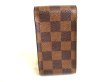 Photo2: LOUIS VUITTON Damier Brown Leather Cigarette Case Tabacco Case #9741