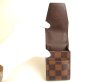 Photo8: LOUIS VUITTON Damier Brown Leather Cigarette Case Tabacco Case #9741