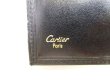 Photo10: Cartier Pasha de Cartier Black Leather Gold Logo Bifold Bill Wallet #9743