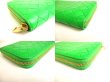 Photo7: BOTTEGA VENETA Intrecciato Green Leather Round Zip Wallet Purse #9747