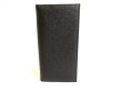 Photo2: BVLGARI Man Black Leather Flap Long Wallet #9748