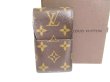 Photo1: LOUIS VUITTON Monogram Leather Brown Cigarette Cases #9755