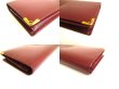 Photo7: Cartier Must de Cartier Bordeaux Leather Bifold Long Wallet #9763