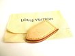 Photo1: LOUIS VUITTON Brown Leather Magnetic Money Clip Bill Clip #9766