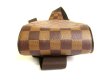 Photo5: LOUIS VUITTON Damier Brown Leather Waist Packs Belt Bag Geronimos #9771