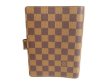 Photo2: LOUIS VUITTON Damier Leather Document Holders Medium Ring Agenda Cover #9779