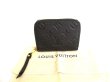 Photo1: LOUIS VUITTON Monogram Empreinte Black Leather Zippey Coin Purse #9798