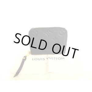 Photo: LOUIS VUITTON Monogram Empreinte Black Leather Zippey Coin Purse #9798