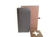 Photo: LOUIS VUITTON Taiga Black Leather Zippey Wallet Vertical #9799