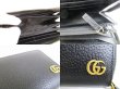 Photo9: GUCCI Marmont GG Black Leather Round Zip Long Wallet #9800