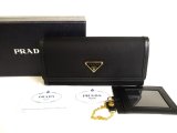 Photo: PRADA Black Nylon and Leather Bifold Long Wallet Purse #9801
