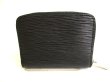 Photo2: LOUIS VUITTON Epi Black Leather Zippey Coin Purse #9809