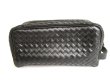 Photo2: BOTTEGA VENETA Intrecciato Black Leather Clutch Bag Pouch #9813