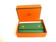 Photo12: HERMES Green Serie Graine Couchevel Leather Gold H/W 6 Pics Key Cases #9815