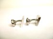 Photo3: LOUIS VUITTON Silver Metal Cuffs Cufflinks Damier #9816