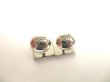 Photo7: LOUIS VUITTON Silver Metal Cuffs Cufflinks Damier #9816